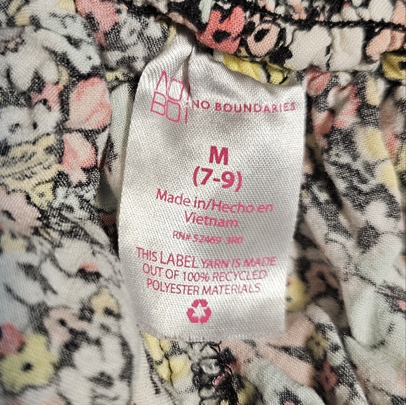 NOBO No Boundaries Layered Playful Floral Skirt Girls Size Medium 7-9 - Picture 4 of 5